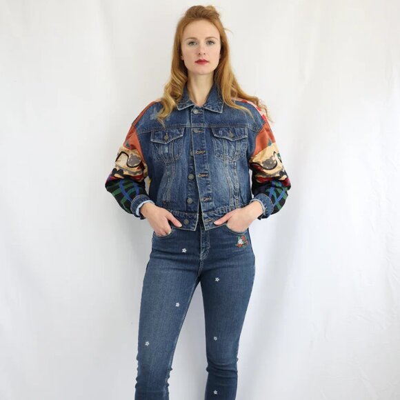 Size M NWT Desigual Sebastiana Denim Jacket - Picture 5 of 16